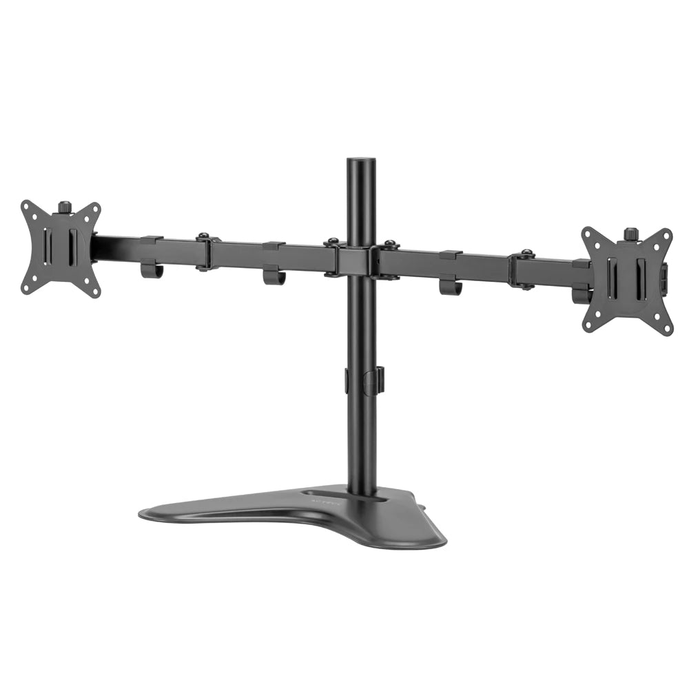 Soporte Articulado para 2 Monitores 17″ - 32″ | Enforce Zone-B SM425 | Soporta 9 kg | Soporte Vesa de 75x75mm | 100x100mm con Base | Advanced Series | Negro